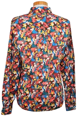 Dantendorfer Damen Leinen Bluse, multicolor - Gr. XS  – Vorschau 2