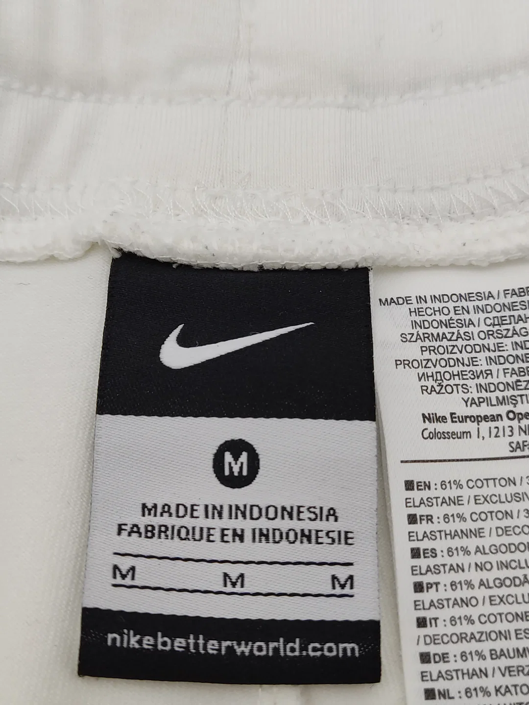 Nike Damen Sweater Kniebund Hose weiß Gr. M – Bild 2