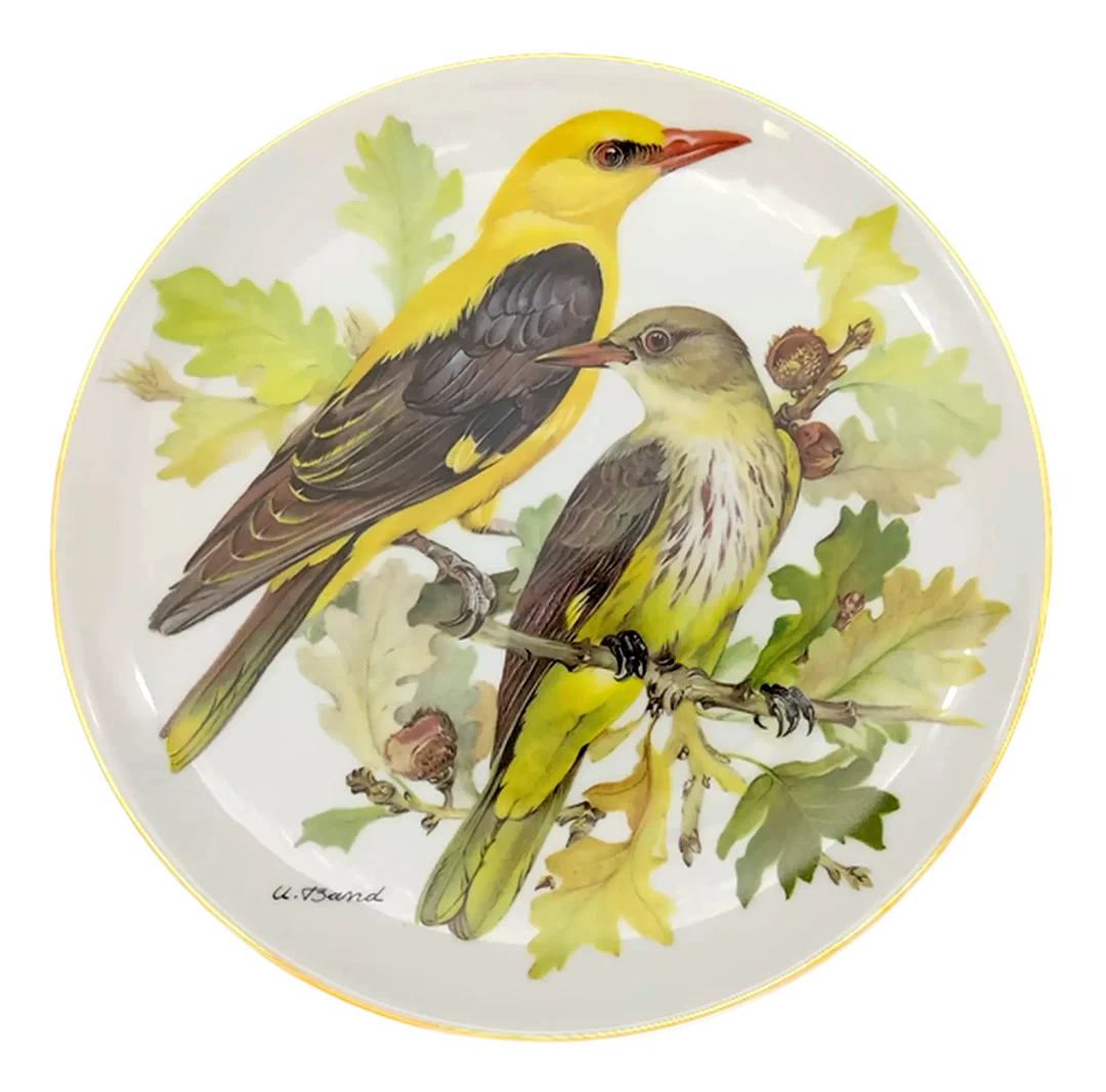 Hutschenreuther Sammelteller 1986 - „Pirol“ von Ursula Band (Teller 2401 G) - Bild 1