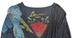 Desigual Damen Midikleid dunkelblau gemustert Gr. M - Bild 3