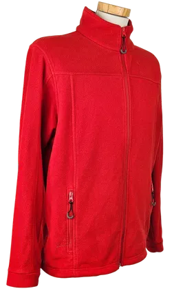 Engelbert Strauss Herren Flecce Zip-Pullover, rot - Gr. M  - Bild 3