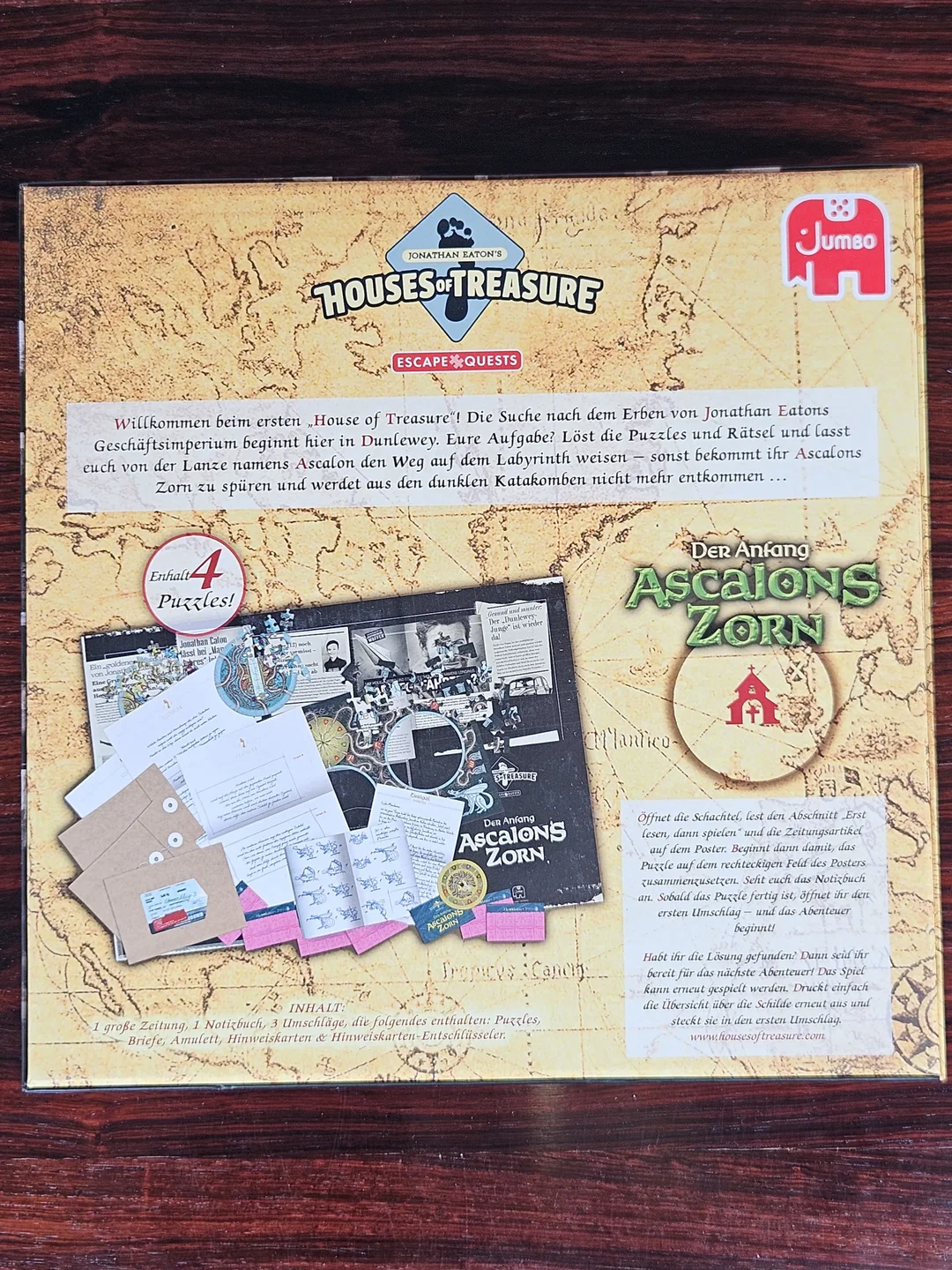 Der Anfang Ascalons Zorn - ESCAPE QUESTS - Gesellschaftsspiel - Jumbo – Bild 2