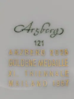Arzberg Kaffeekanne weiß/grau  - Bild 2
