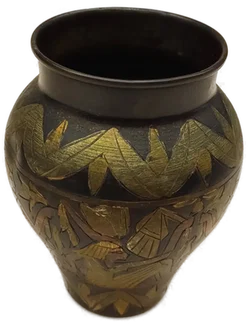 Vintage Ägyptische Vase mit Pharaonen-Relief – Vorschau 1