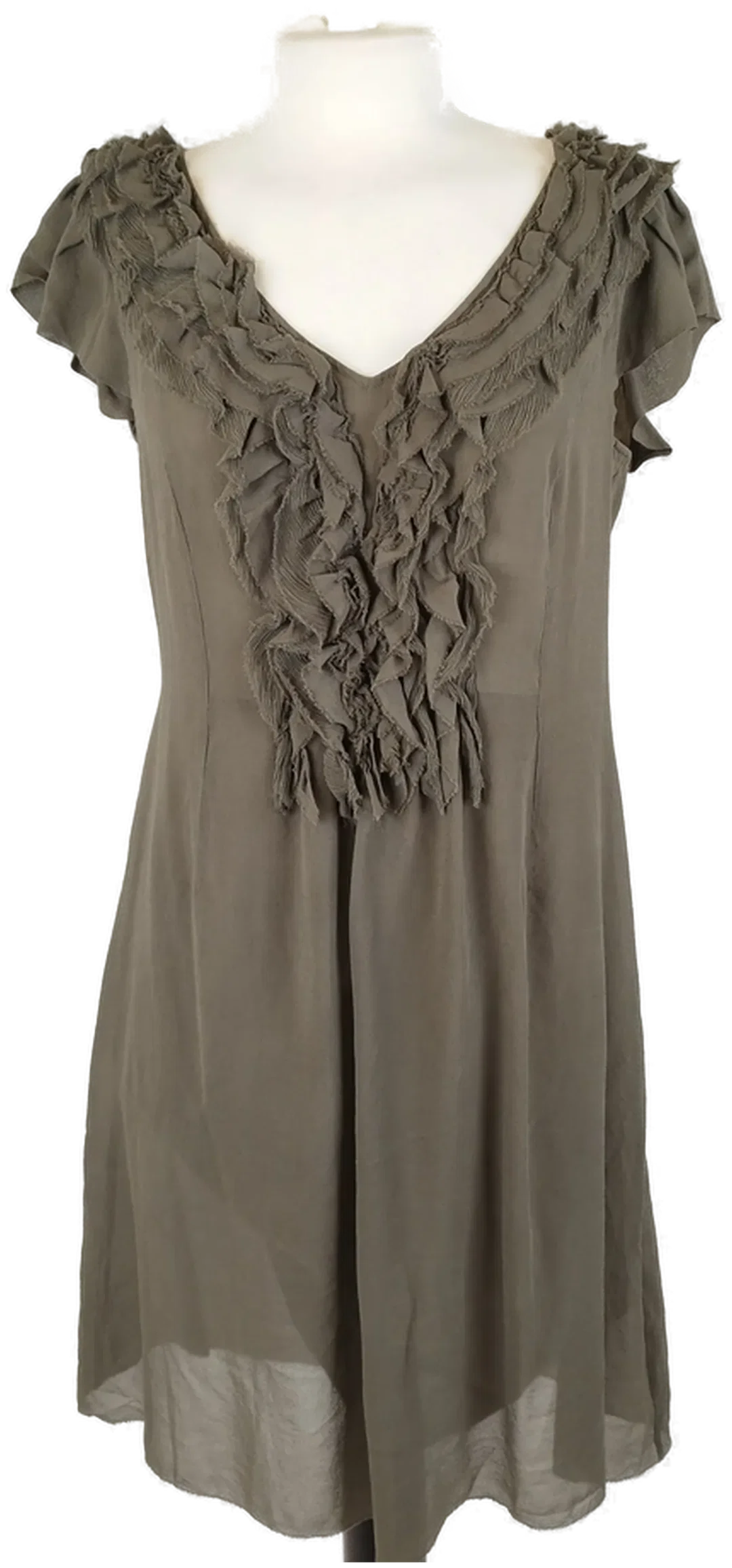 Marc Cain Midikleid - Größe 40 / 100% Seide - Bild 4