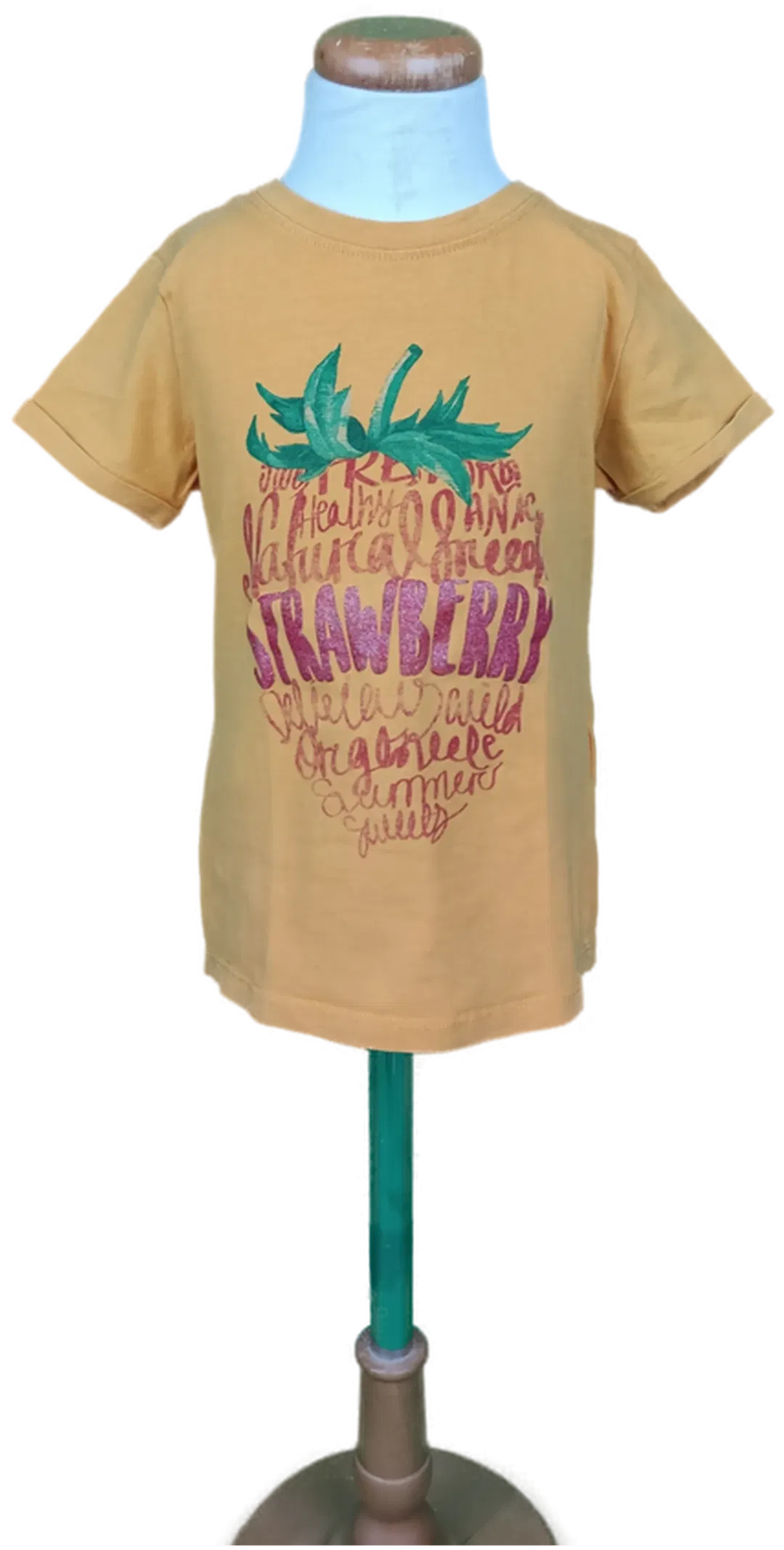 Name It Mädchen T-Shirt hellorange - 110 - Bild 1