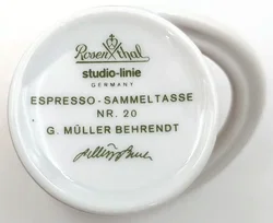 Rosenthal Studio-Line „Cupola“ Espresso-Sammeltasse Nr. 20 - Gisela Müller-Behrendt – Vorschau 7