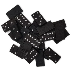 Dominospiel mit Holzbox, Drachenmotiv & Anleitung - Bild 3