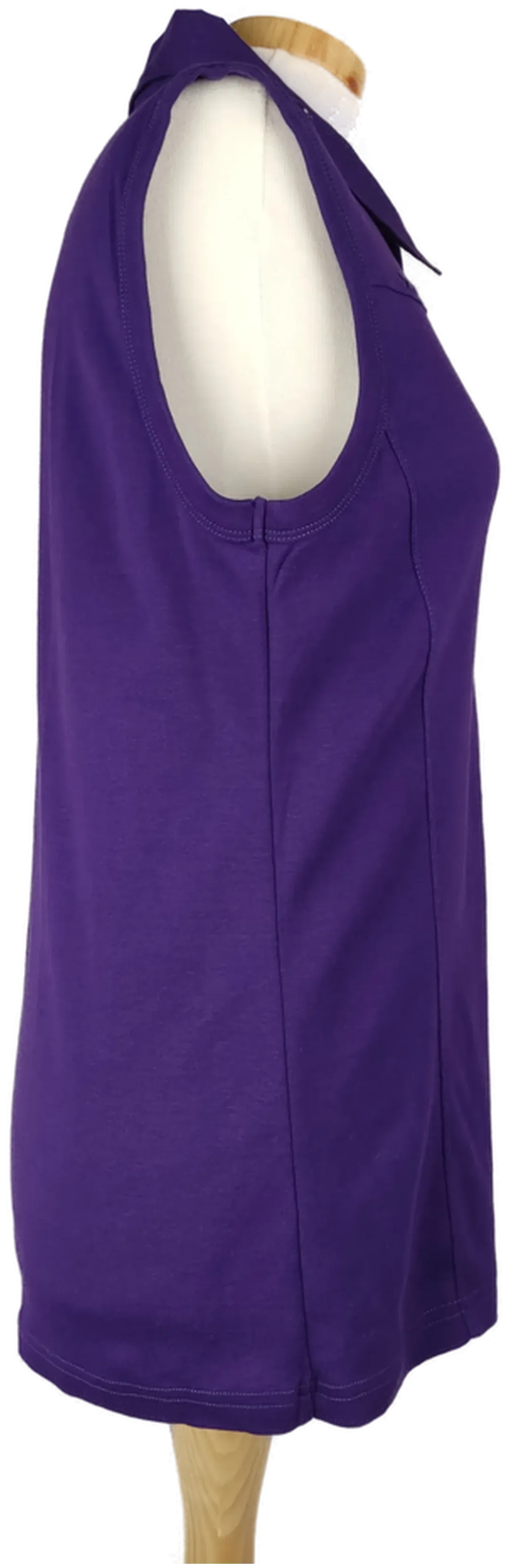 Street One Damenbluse kurarm mit Polokragen lila - XL 42 – Bild 3