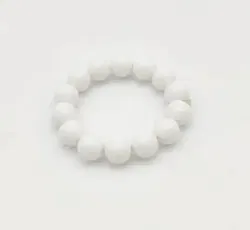 Perlenarmband weiß für sommerliche Urlaublaubstage und Nächte - Bild 2