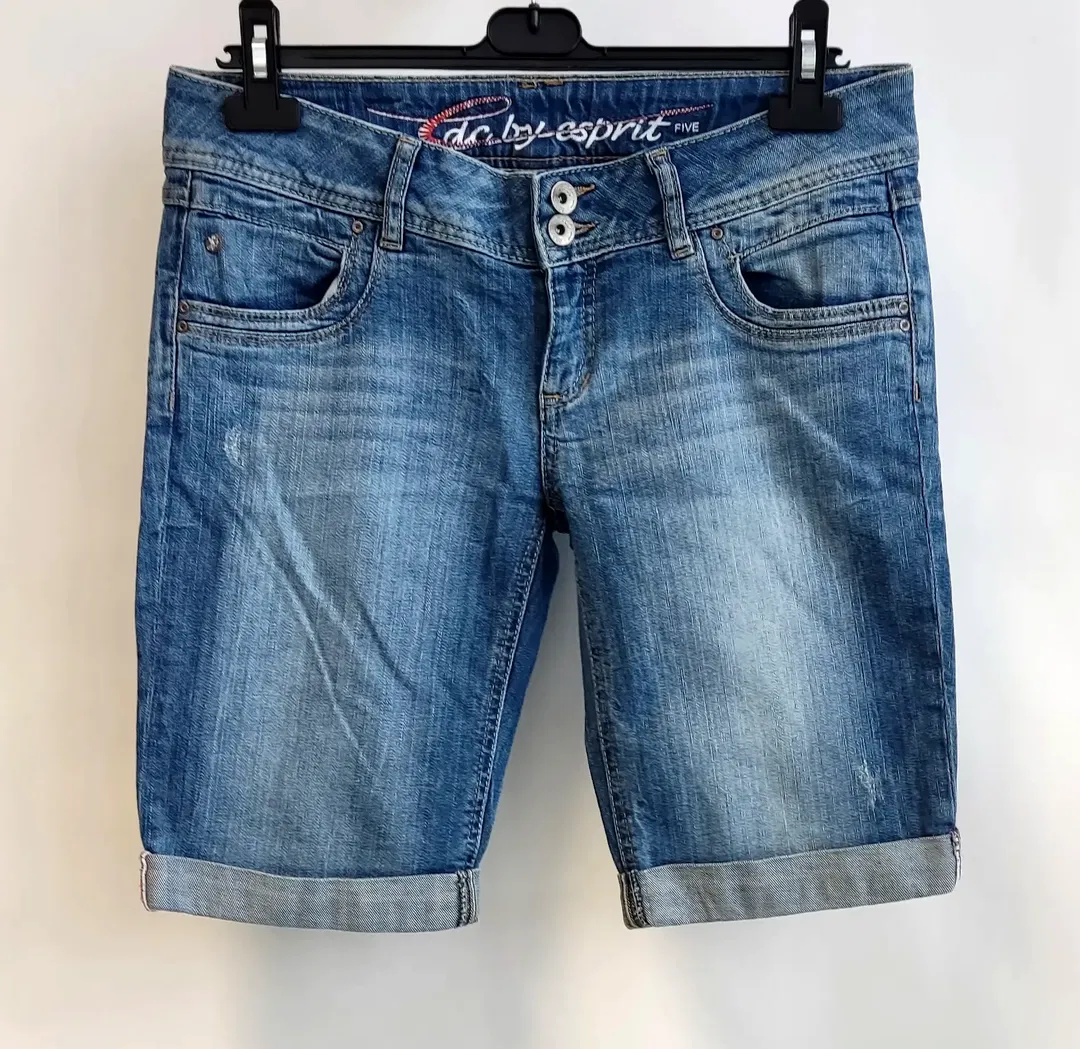 edc by Esprit Damenjeans kurz blau - Gr. W29, EUR 36/38 - Bild 4