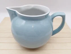 Krug kugelförmig, Wilhelmsburger Porzellan, 1L, blau 