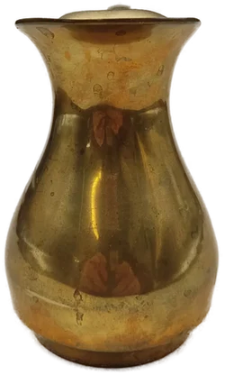Vintage Messingkrug mit geschwungenem Henkel – Vorschau 4