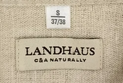 C&A Landhaus Naturally Herrenhemd beige/weiß Gr. S – Vorschau 3