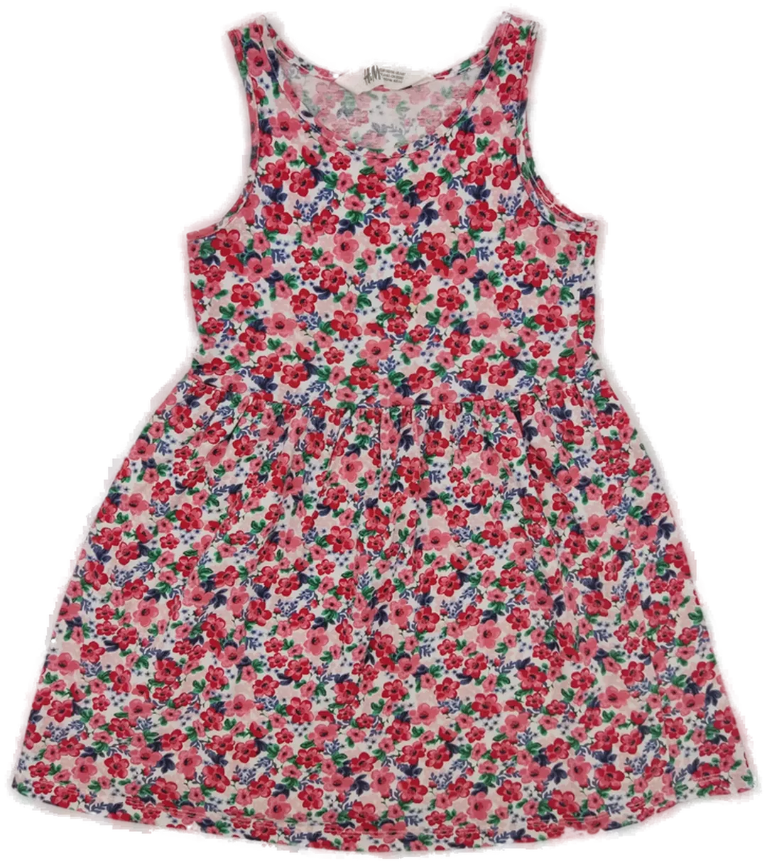 H&M Kinder Kleid mehrfarbig Gr.110/116 - Bild 4
