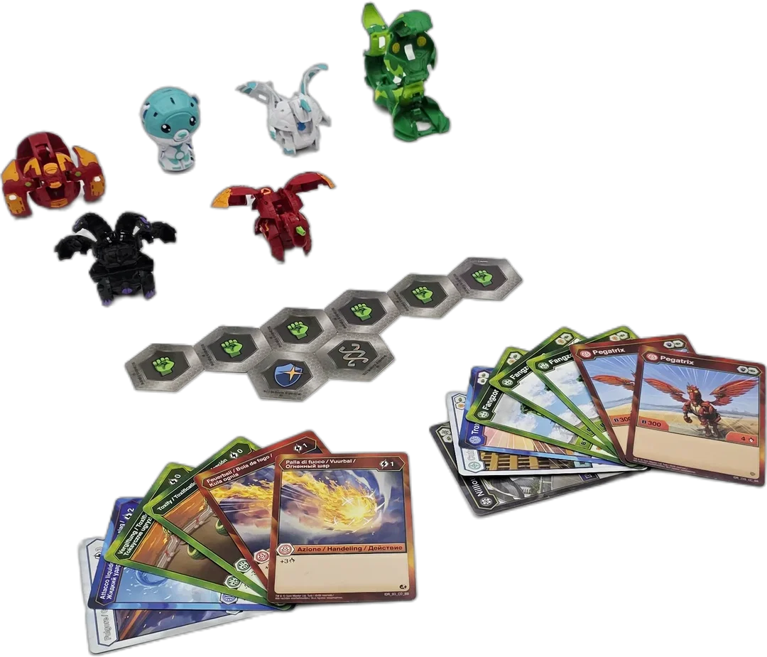 Bakugan Battle Pack (5er-Set) inkl. 14 Battle-Brawlers-Karten & 8 BakuCores - Bild 1
