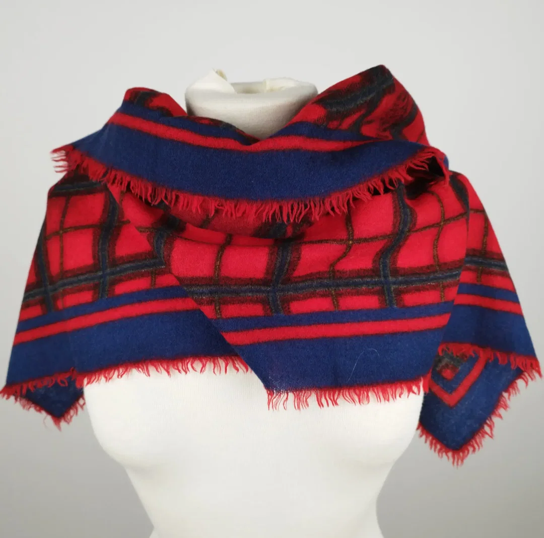Tartan Tuch mit Fransen - ca. 80x80cm – Bild 2
