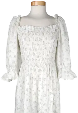 H&M Damen Maxikleid, weiß - Gr. M - Bild 3