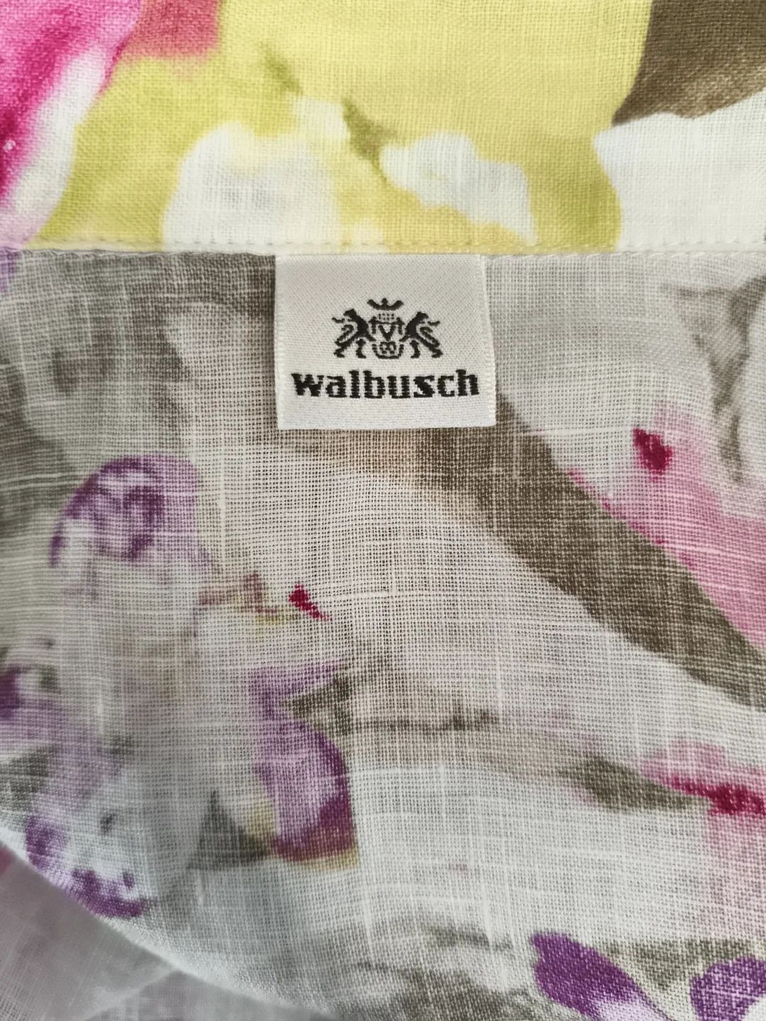 Walbusch, Hemdbluse Damen, Gr. 42, Leinen – Bild 3