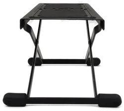 3-teiliges Set aus Notenständer, Gitarrenständer und Gitarrenfußbank in schwarz - Bild 2