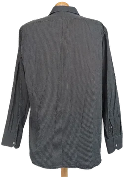 Hugo Boss Herren Hemd schwarz/weiß gepunktet Gr. 44 (17.5) - Bild 2