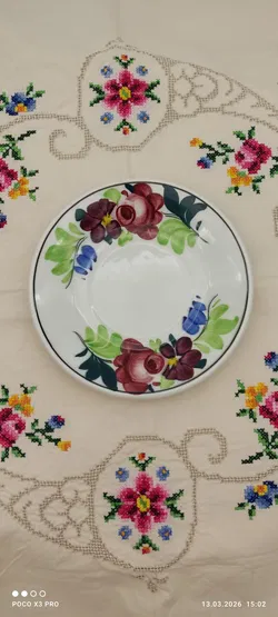 Kleiner Teller Lilien Porzellan Wilhelmsburg 'Alpenflora' | Vintage-Schatz - Bild 2