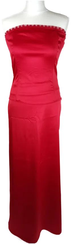 Zweiteiler Abendkleid Vero Moda Rot Größe 38 | Party-Eleganz - Bild 1