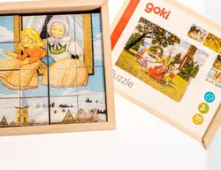 GOKI Würfelpuzzle Holz Märchen 57877 - Bild 3