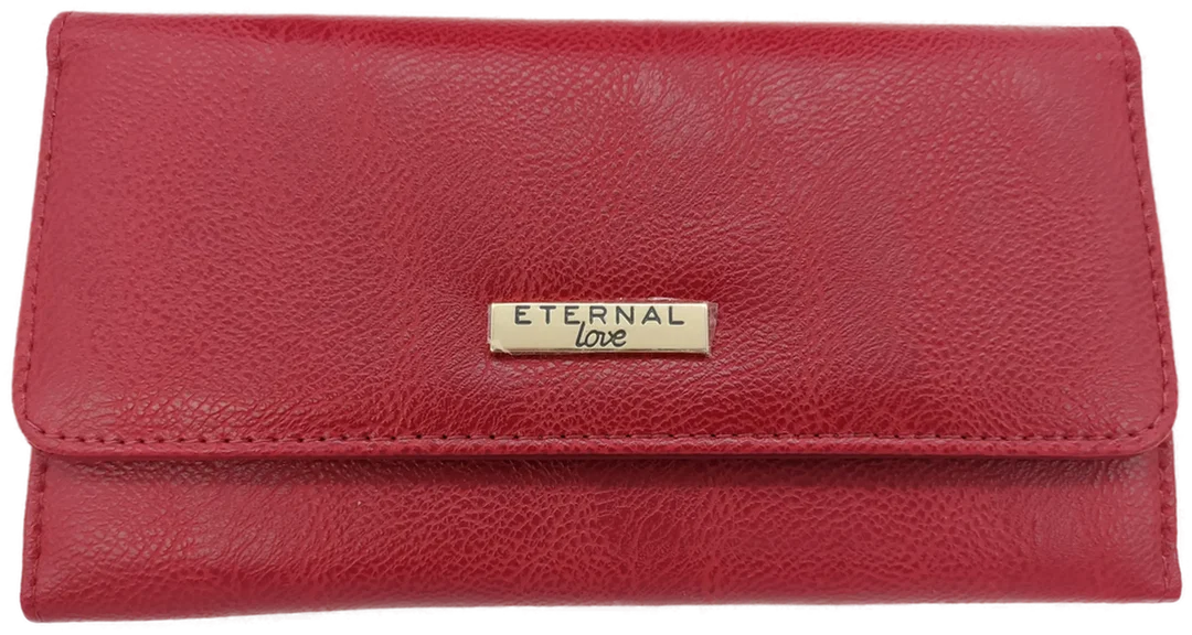 Eternal Love -Handtasche und Geldbörse rot Kunstleder – Bild 7