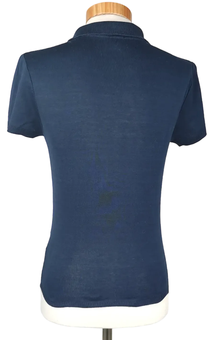 Joseph Damen Polo Shirt, marine - Gr. M (sehr klein geschnitten, eher s - xs) – Bild 2