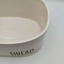 Keramik Brotbox mit Deckel, weiß  - Bild 3