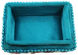 Kleine Aufbewahrungstruhe - Bunte Steindetaillierungen - Bild 4