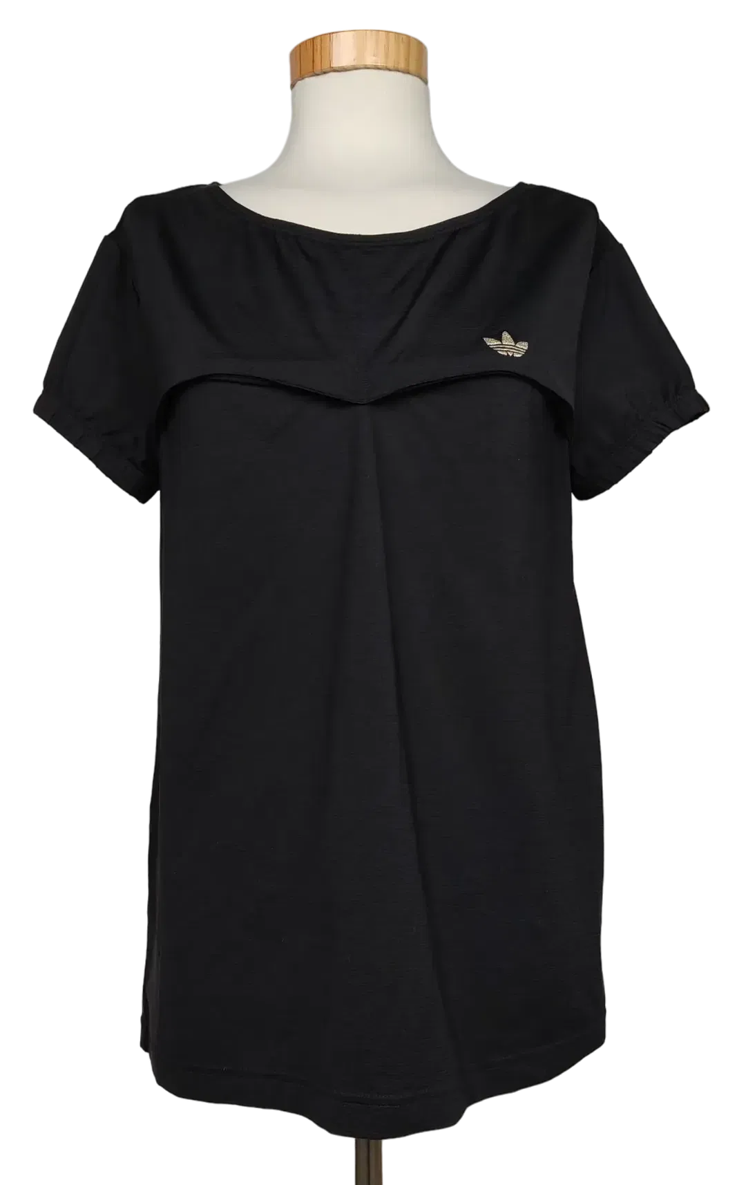 Vintage Adidas Damen Trainingsshirt, schwarz - Gr. L - Bild 1