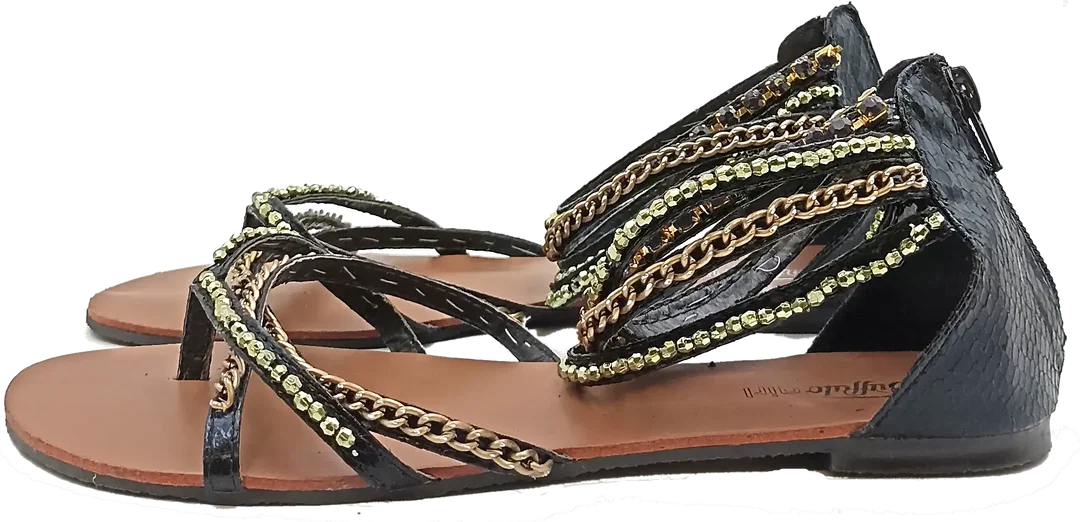 Buffalo Girl Sandalen Kettendetails Gr. 40 – Bild 5