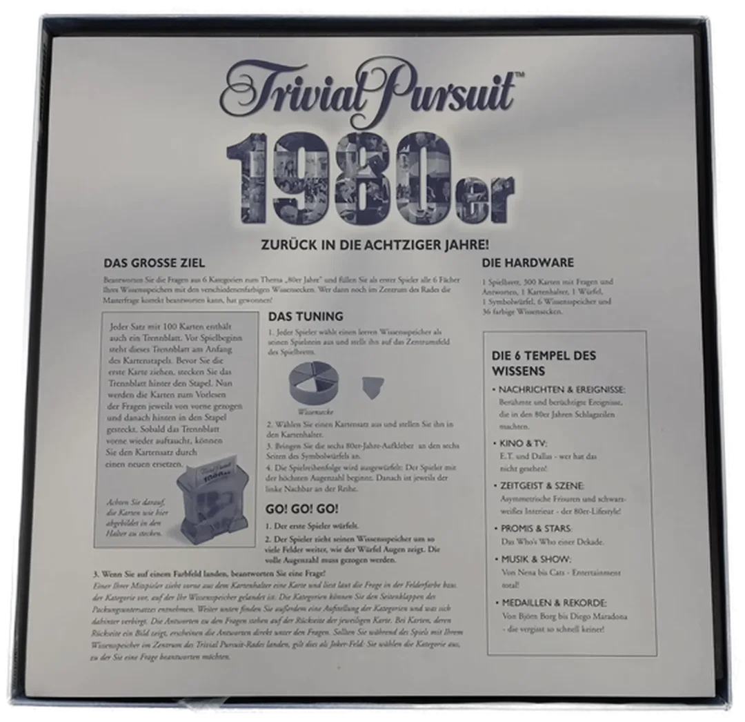 Parker Trivial Pursuit 1980er "Zurück in die achtziger Jahre!" – Bild 5