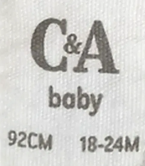 C&A Kinder Weihnachtspullover weiß gemustert Gr. 92 – Bild 3