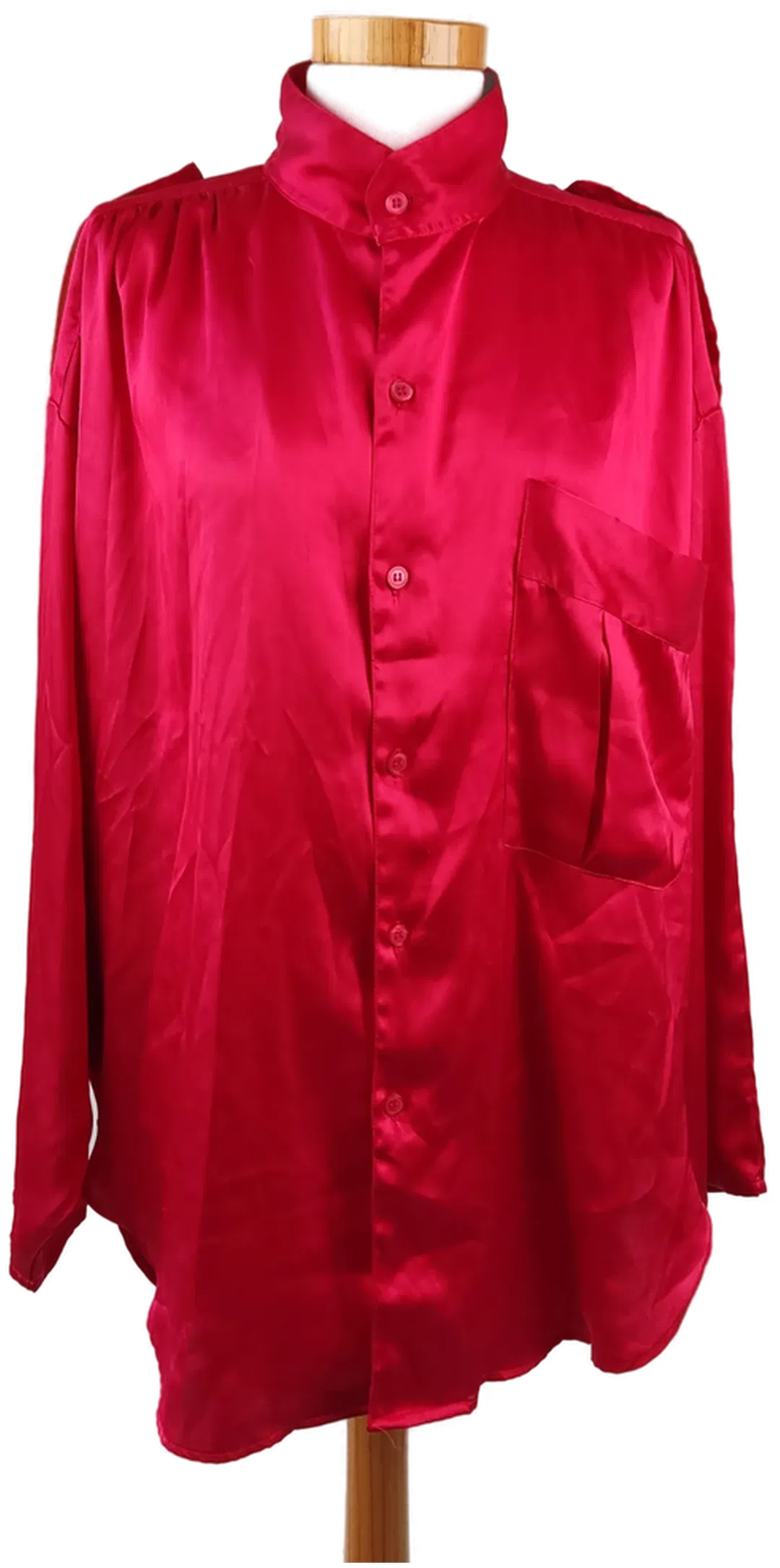 POMME Damen Satinbluse himbeerrot - Gr. L - Bild 4
