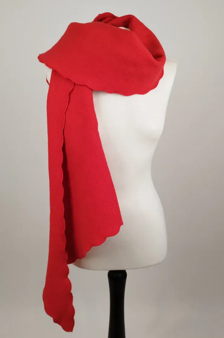 Geiger Schal mit welligem Rand - 100% Reine Schurwolle - Bild 1