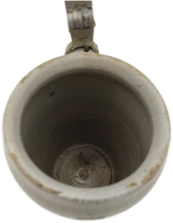 Bierkrug Steinzeug mit Geprägter Zinndeckel  1 L | Mit Charakterspur - Bild 14