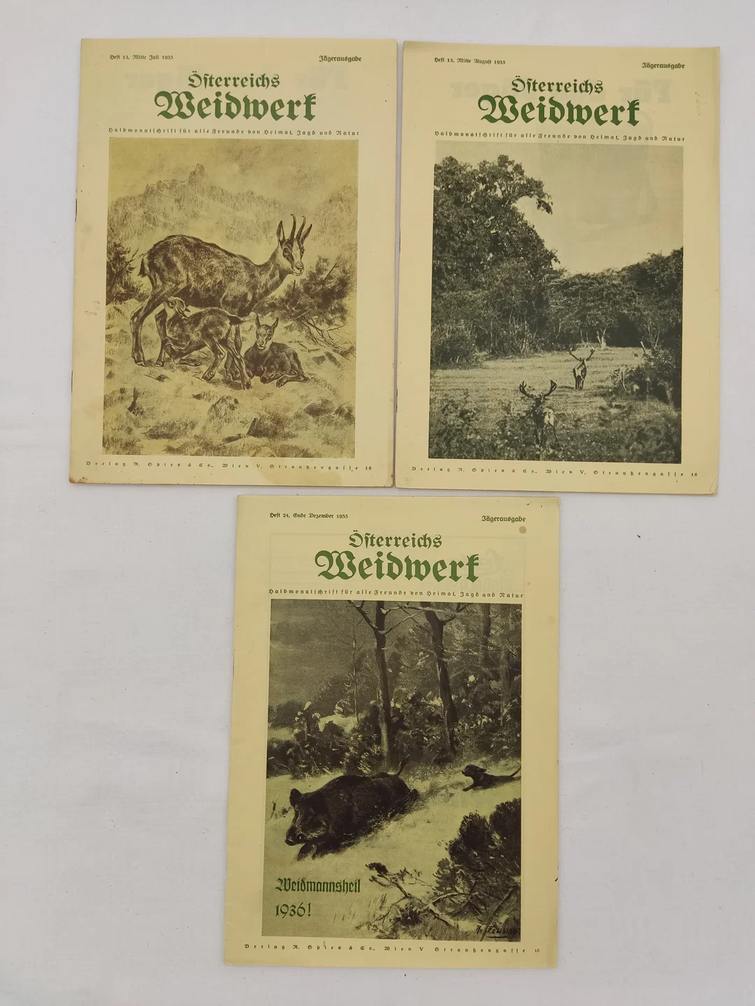 Österreichs Weidwerk - 11 Hefte - Jagdmagazin 1935 – Bild 3