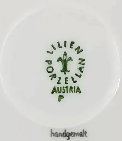 Lilienporzellan Austria - Alpenflora Untertasse – Bild 3