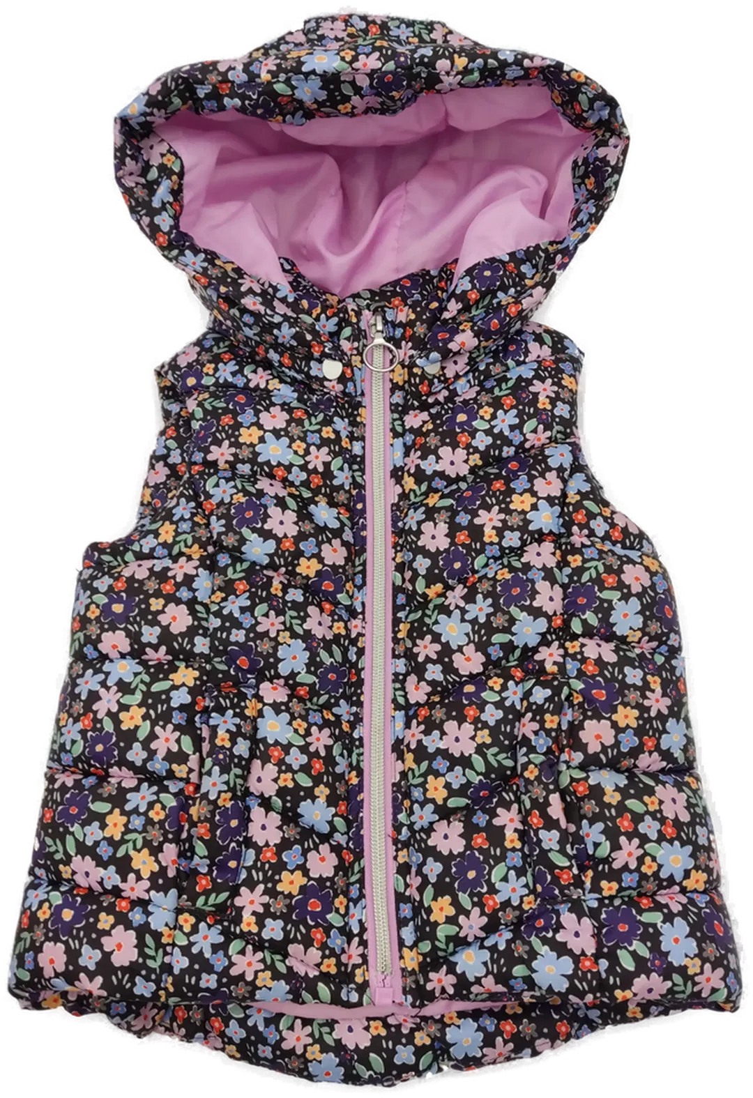 Kinder Steppweste geblümt Gr. 92 - Bild 1