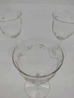 6x Weingläser aus Kristall - Bild 6