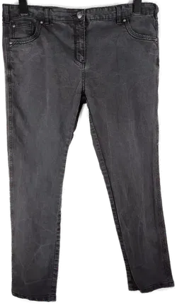 Jeans 'Bexleys Edition' lang mit Stretch, dunkelgrau mit Taschen, Größe 46 - Bild 1