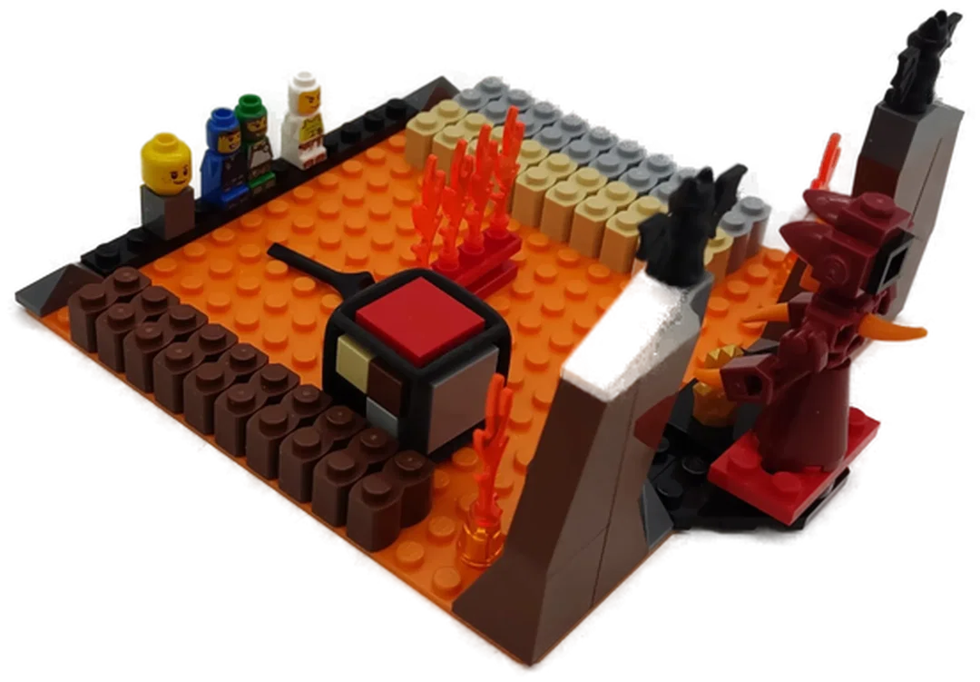 Lego 3847 Magma Monster (mit Ersatzfigur, die graue Figur fehlt) – Bild 5