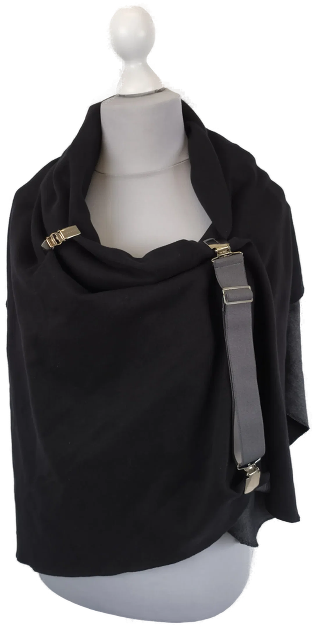  Kukla, Cape schwarz/grau, one size – Bild 6