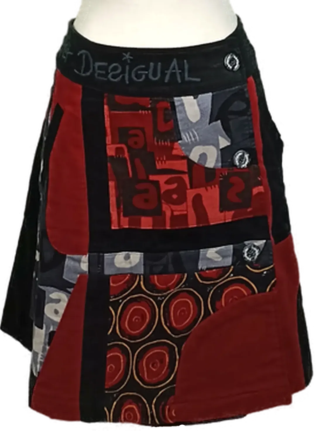 Desigual Damenrock gemustert Gr. L – Bild 1