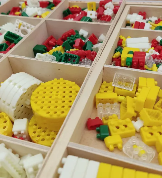 Vintage - LEGO - Sortierkasten mit Inhalt – Bild 3
