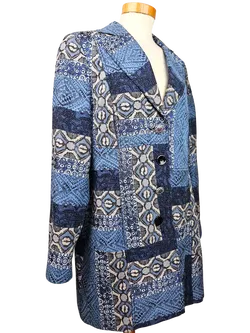 Steilmann Damen Blazermantel, blau - Gr. XL/42 - Bild 2