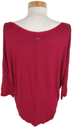 T-Shirt "17&co", kurzarm, weinrot, Größe L – Vorschau 3